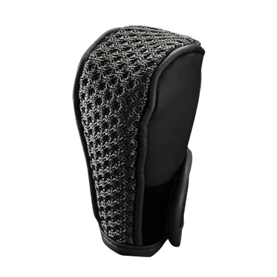 Universal Car PU + Ice Silk Gear Shift Knob Protective Cover, PU + Ice Silk Cover