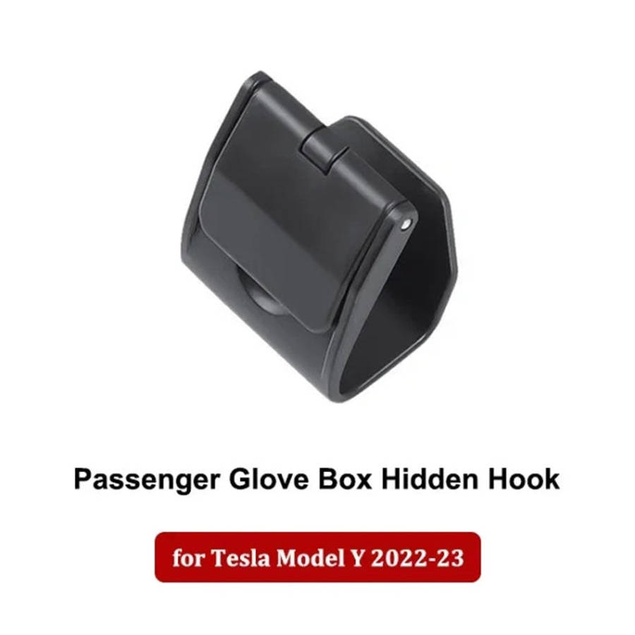 For Tesla Model Y 2022-2023 Car Co-pilot Glove Box Hidden Hook, Co-pilot Glove Box Hook