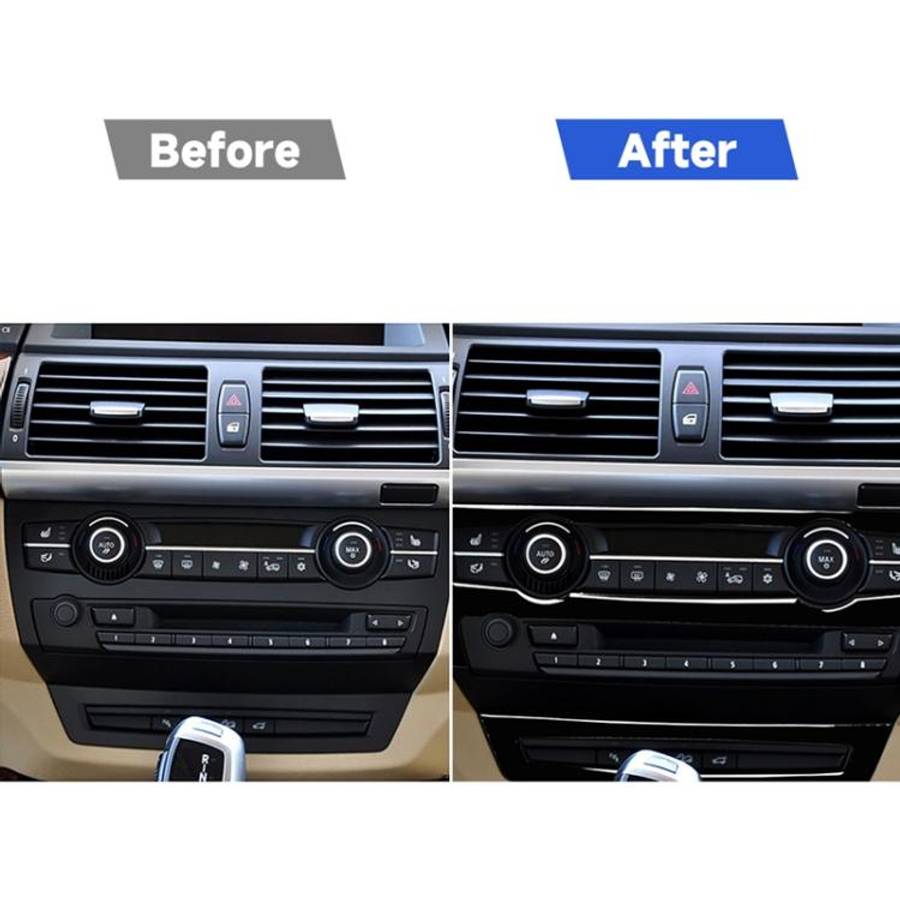 Car Air Conditioner Decorative Sticker Set for BMW E70 X5 2008-2013 / E71 X6 2009-2014, Left and ...