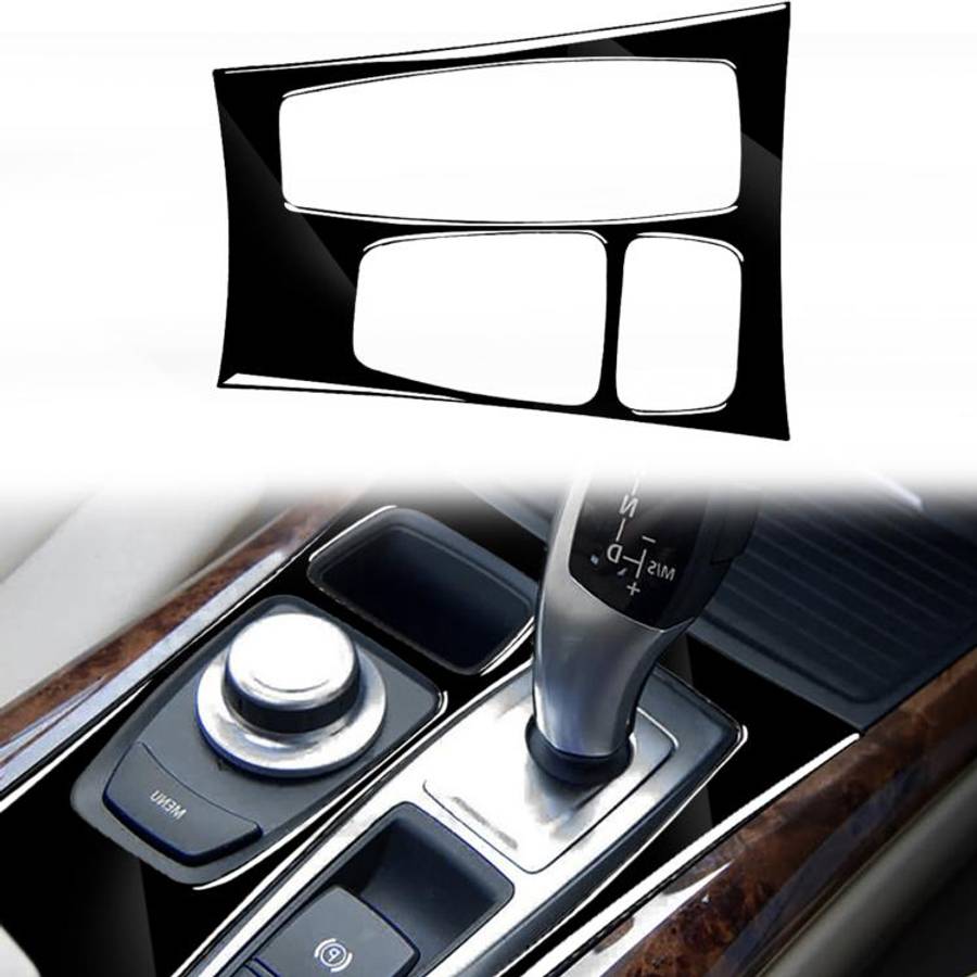 Car Left Drive Gear Panel Decorative Sticker for BMW X5 E70 2008-2013 / X6 E71 2009-2014, For X5 ...