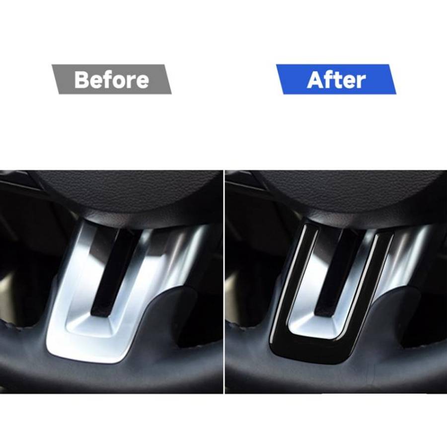 For Ford Mustang 2015-2020 Car Steering Wheel Button Frame Decorative Sticker, Left and Right Dri...