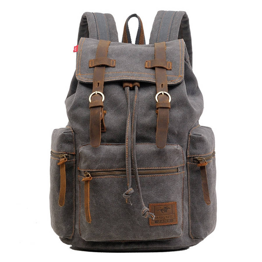 AUGUR 1039 Men Retro Canvas Backpack Shoulders Laptop Bag, 1039