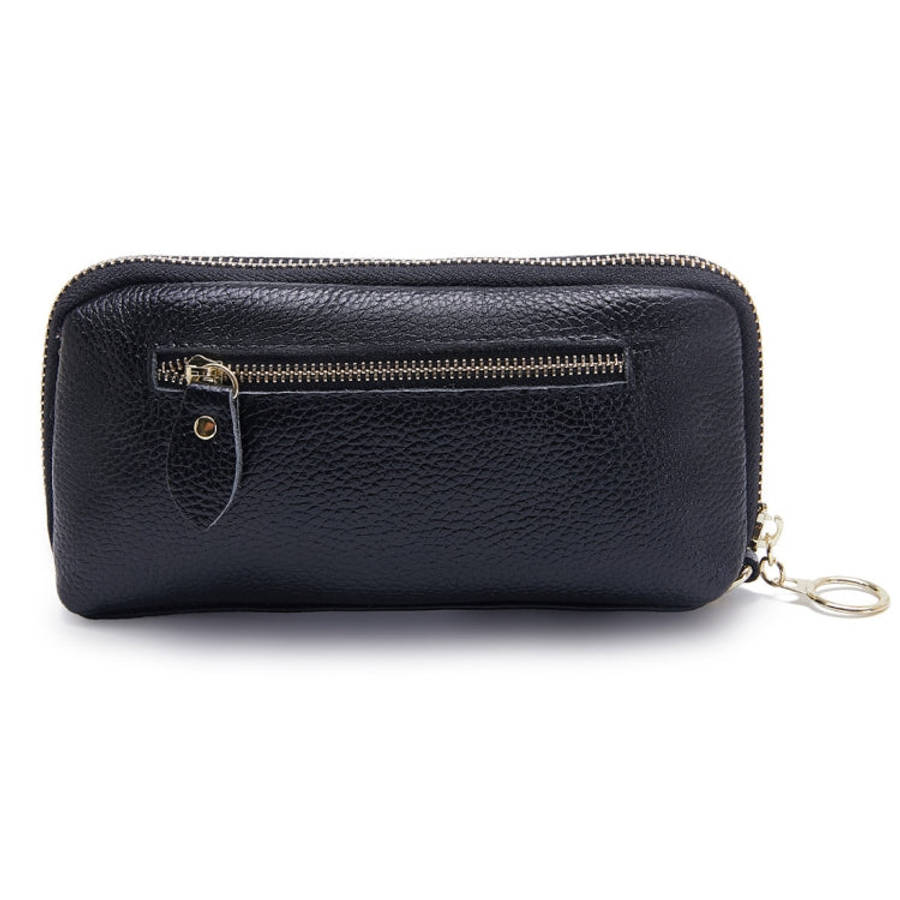2-Folding Square Genuine Leather Handbag