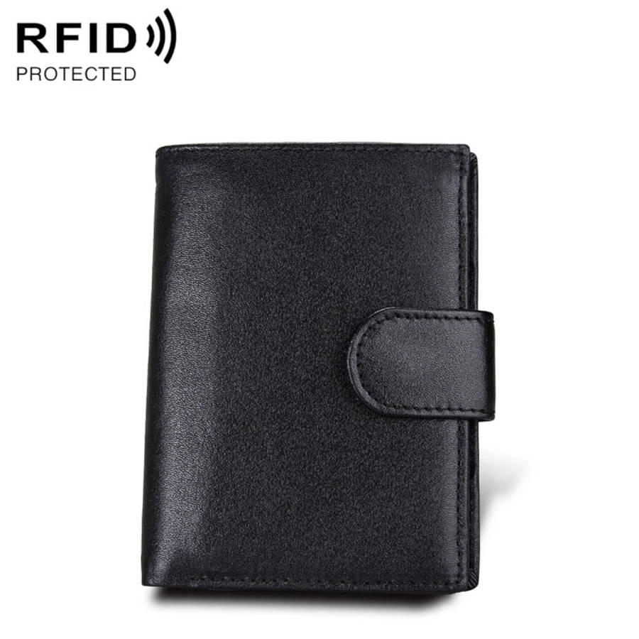 Antimagnet RFID Genuine Leather Wallet / Passport Package / Cowhide Card Slot for man