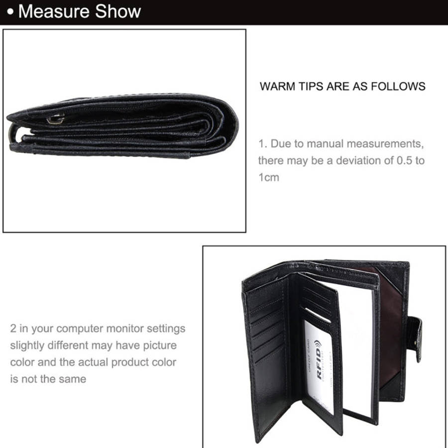Antimagnet RFID Genuine Leather Wallet / Passport Package / Cowhide Card Slot for man