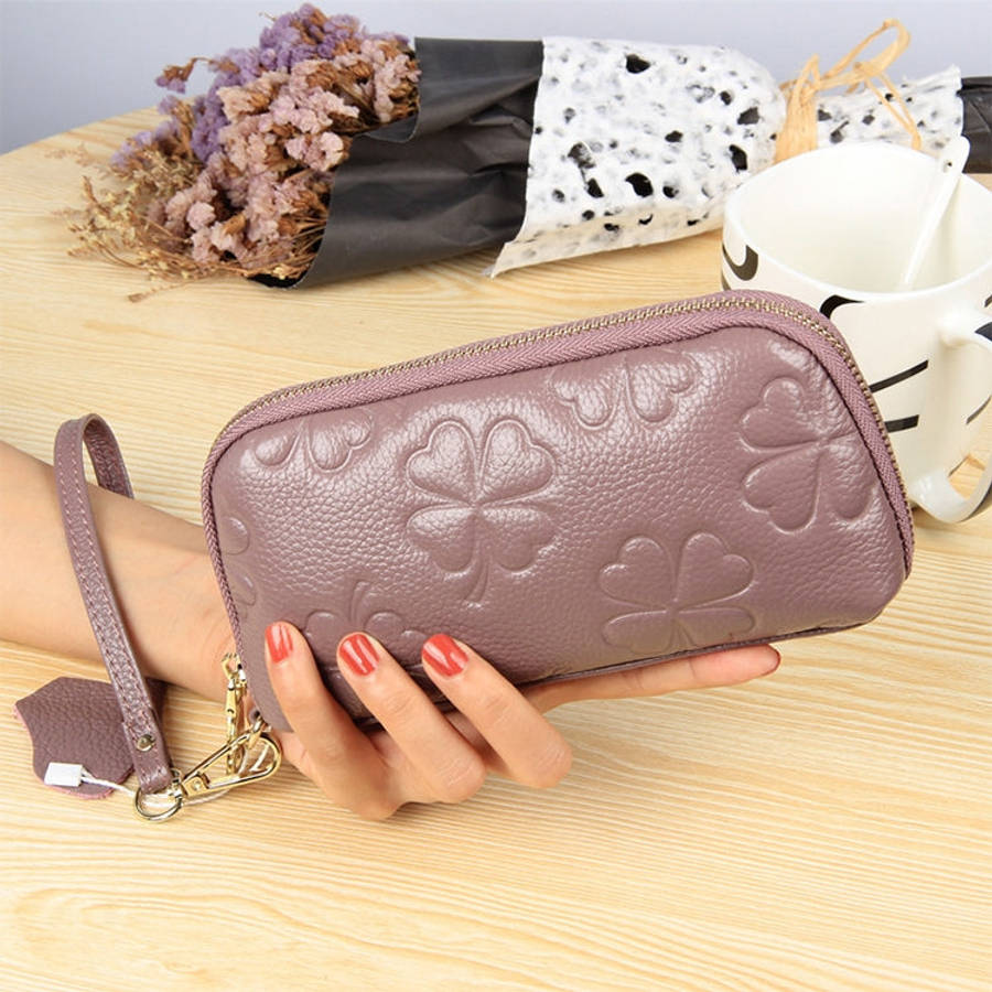 2026 Multifunctional Litchi Texture Women Large Capacity Hand Wallet Shell bag with Card Slots