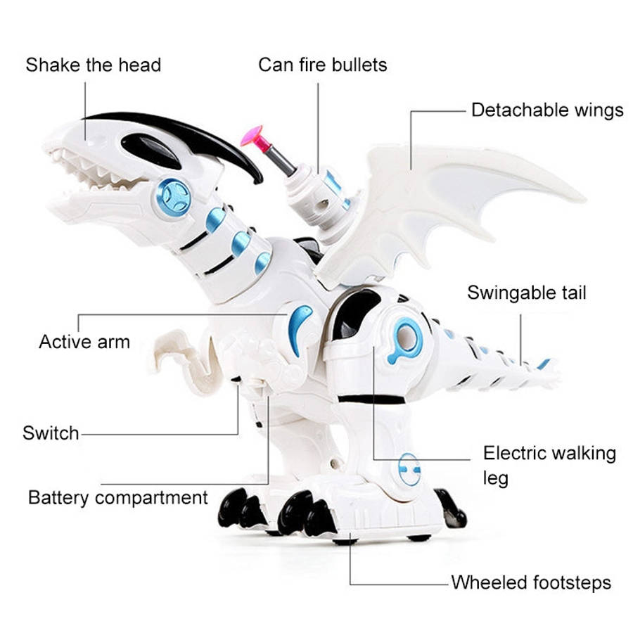 Electric Mechanical Fighting Dinosaur Children Dinosaur Model Toy, Support Walking & Lighting & S...