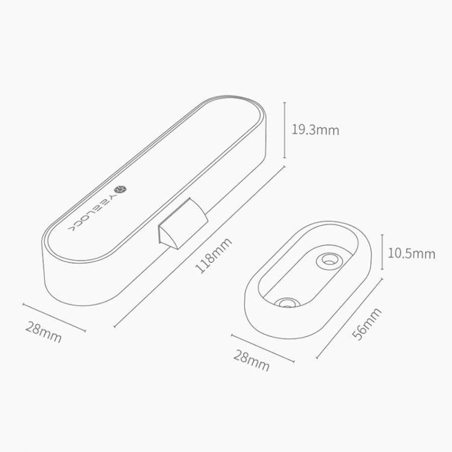 Original Xiaomi Youpin YEELOCK Smart Drawer Cabinet Lock Switch, US Plug, Youpin YEELOCK