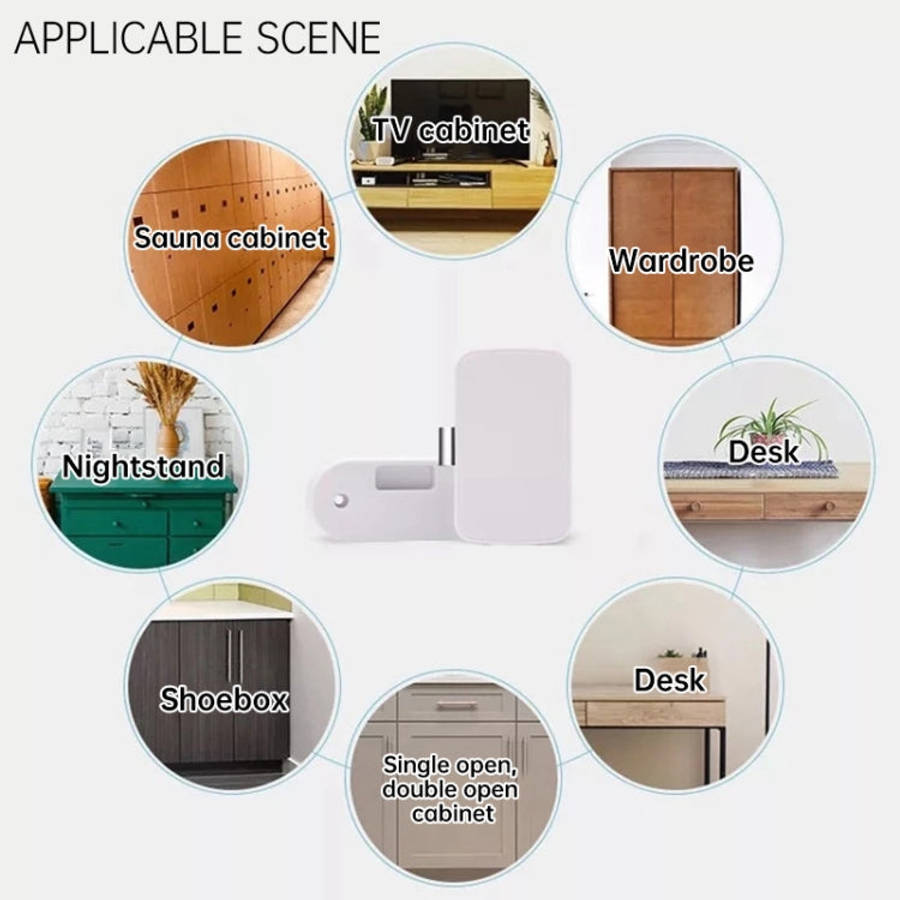 T1 Bluetooth + Tuya APP Smart Drawer Lock Invisible Lock, Support Remote Control Unlocking, T1 Bl...
