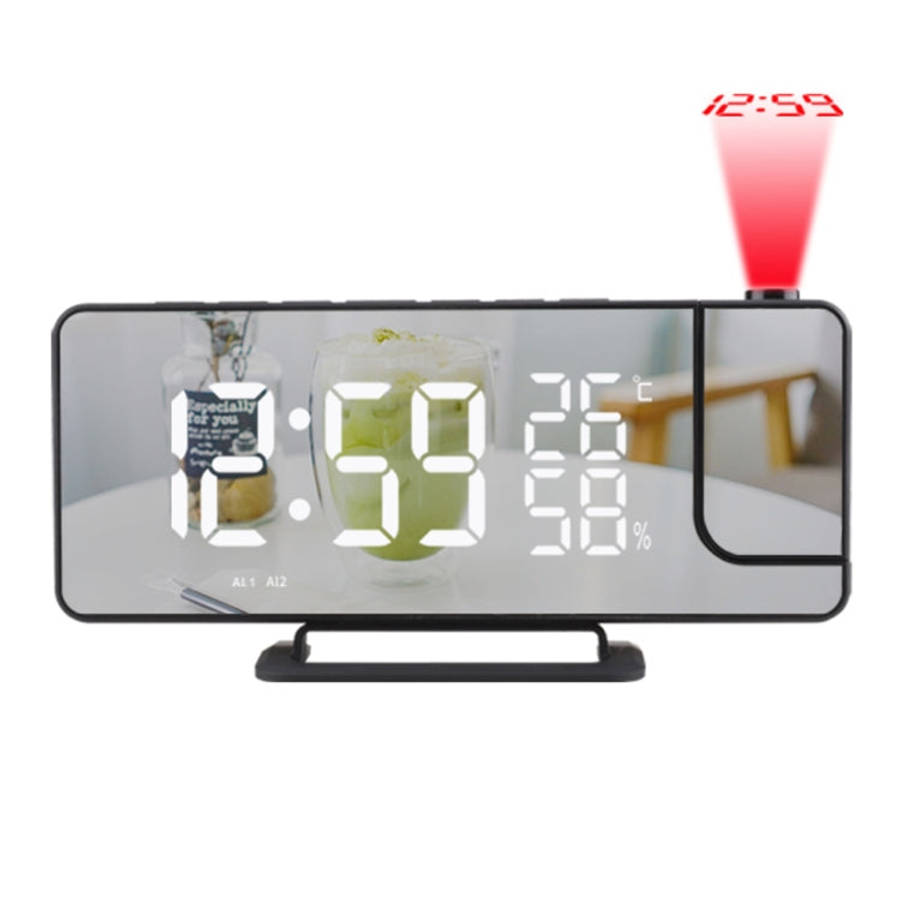 TS-9210 Digital Mirror Projection Alarm Clock With FM Radio & Temperature Humidity, TS-9210 With ...