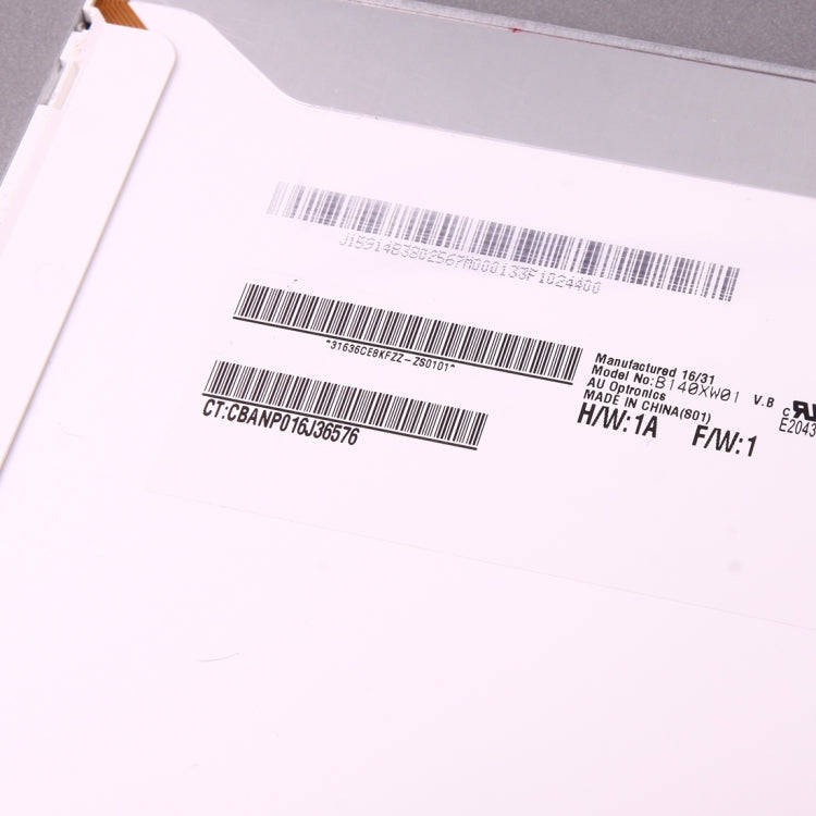 B140XW01 14 inch 16:9 High Resolution 1366 x 768 Laptop Screens 40 Pin LED TFT Panels