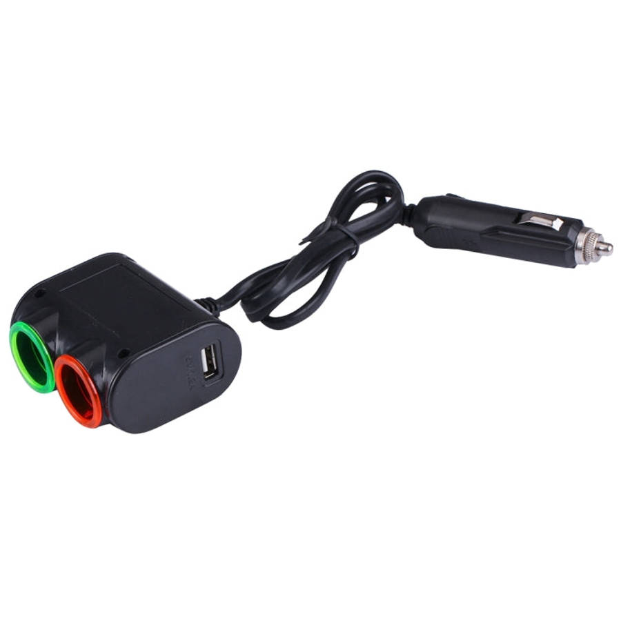 Olesson Streamlined Design 1.2A USB Car Cigarette Lighter Socket Car Charger with Color LED Light...