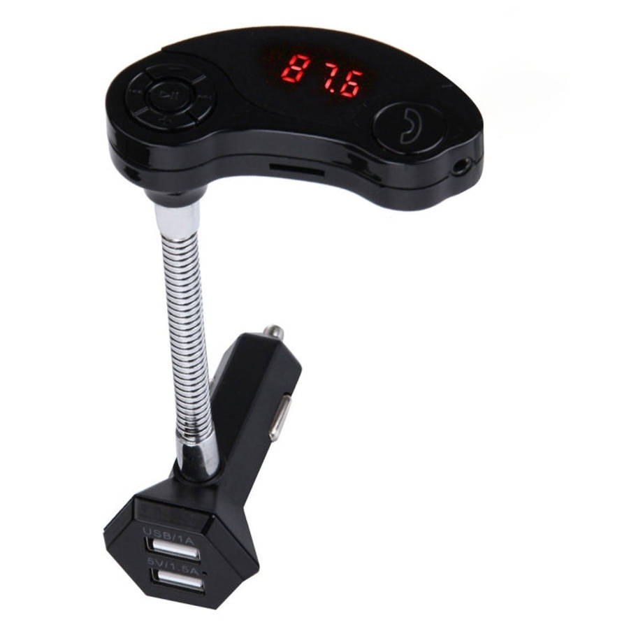 GT86 Dual USB Charger Car Bluetooth FM Transmitter Kit, Support LCD Display / TF Card Music Play ...