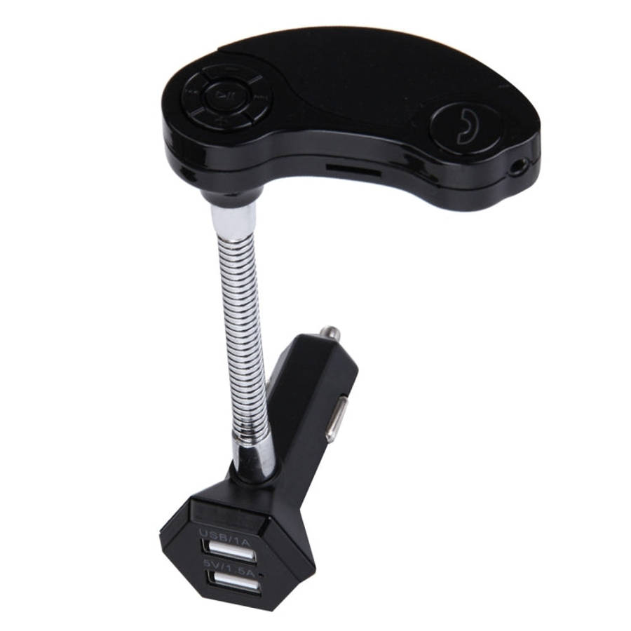 GT86 Dual USB Charger Car Bluetooth FM Transmitter Kit, Support LCD Display / TF Card Music Play ...