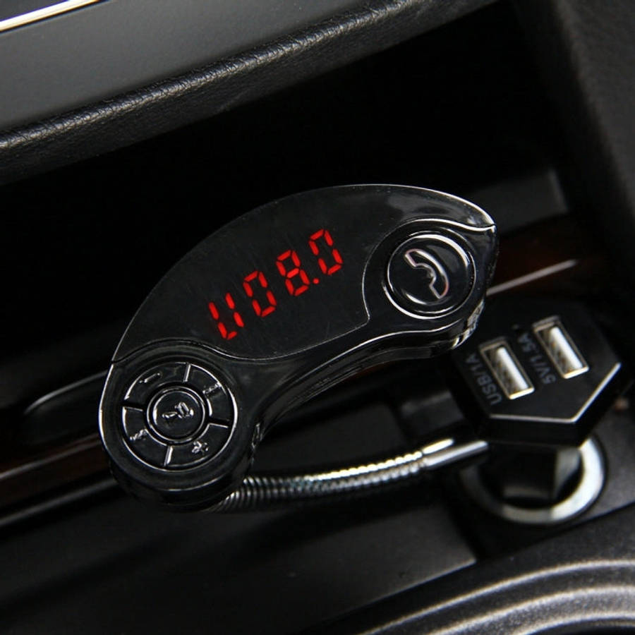 GT86 Dual USB Charger Car Bluetooth FM Transmitter Kit, Support LCD Display / TF Card Music Play ...
