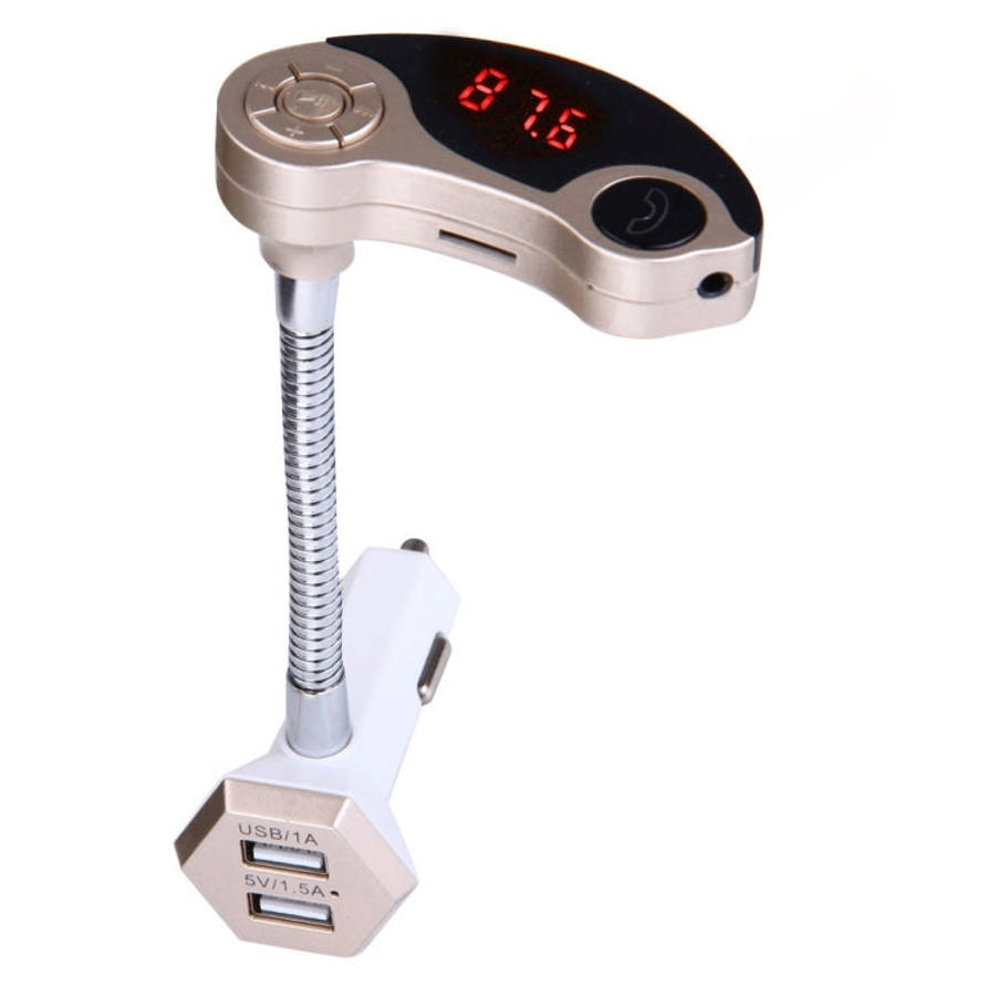 GT86 Dual USB Charger Car Bluetooth FM Transmitter Kit, Support LCD Display / TF Card Music Play ...