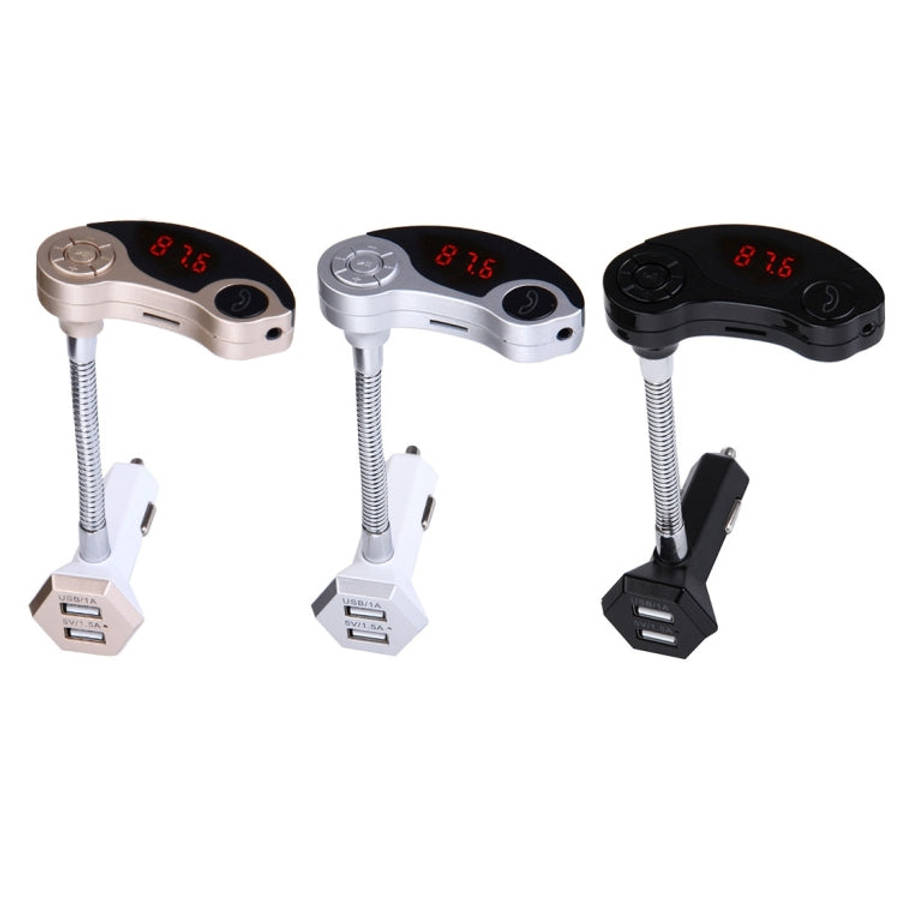 GT86 Dual USB Charger Car Bluetooth FM Transmitter Kit, Support LCD Display / TF Card Music Play ...