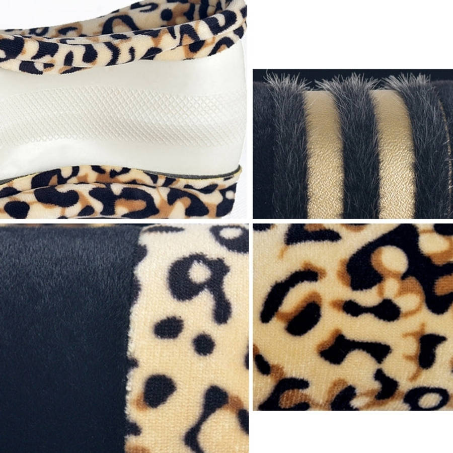 Leopard Grain Steering Wheel Cover, Adaptation Steering Wheel Diameter: 37-38 cm, 37-38cm Beige, ...