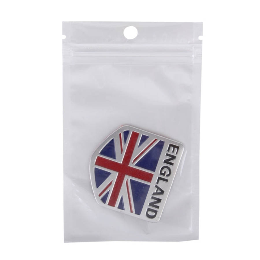 England Flag Style Metal Car Sticker, England Flag
