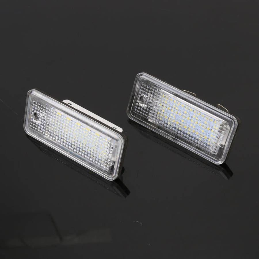 2 PCS License Plate Light with 18 SMD-3528 Lamps for Audi, For Audi