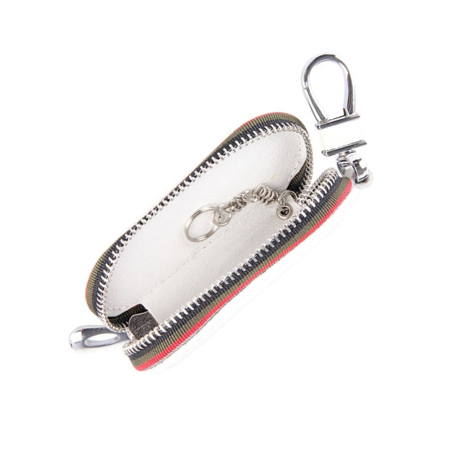 Universal Leather Crocodile Texture Waist Hanging Zipper Wallets Key Holder Bag (No Include Key),...
