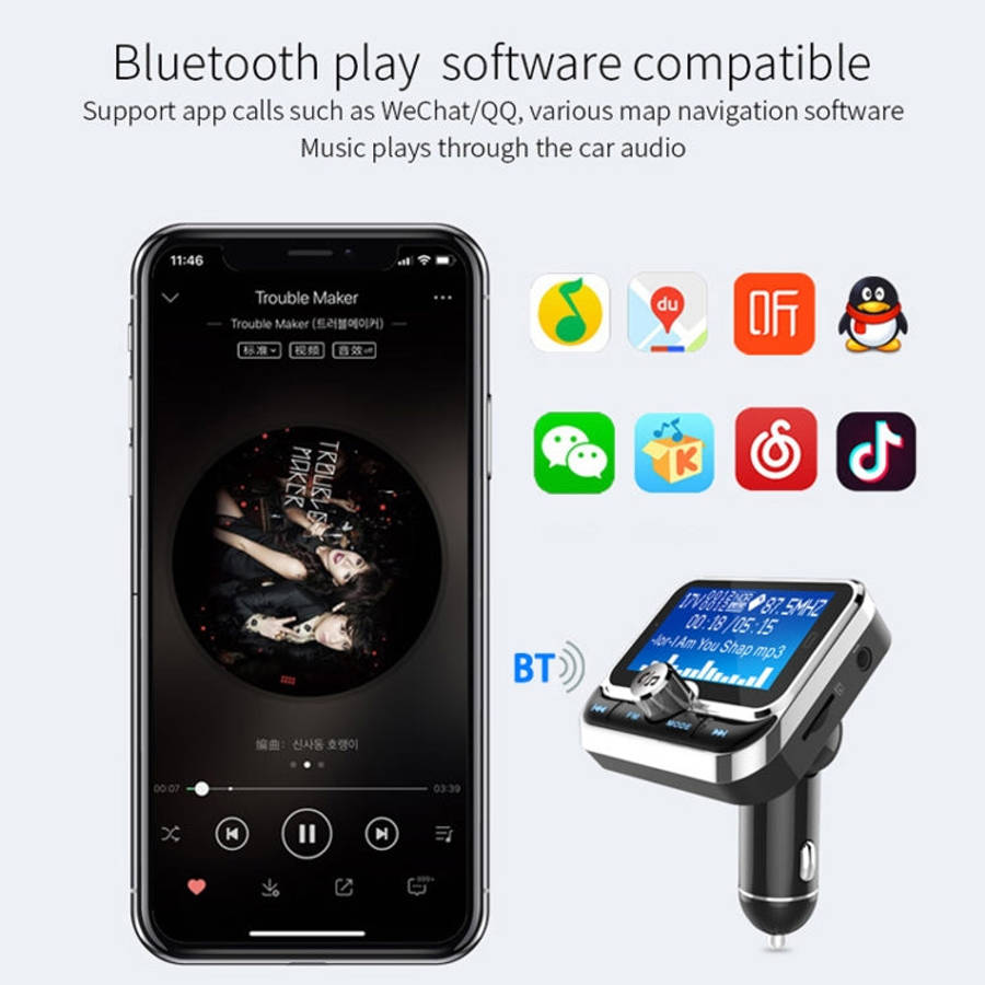 BC32 Dual USB Charging Bluetooth Hand-free Car Charger FM Transmitter MP3 Music Player Car Kit, S...