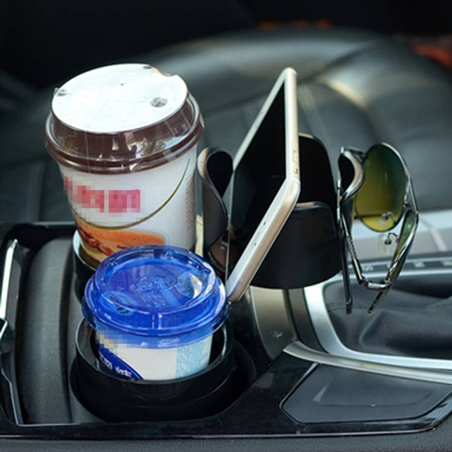 SB-1088 5 in 1 Auto Multi-functional Cup Holder Smartphone Drink Sunglasses Card Coin Small Acces...