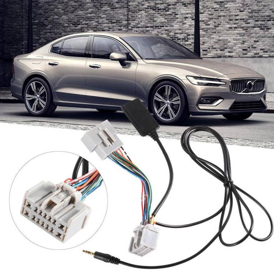 Car Wireless Bluetooth Module AUX Audio Adapter Cable + Bluetooth Audio Receiver for Volvo C S V ...