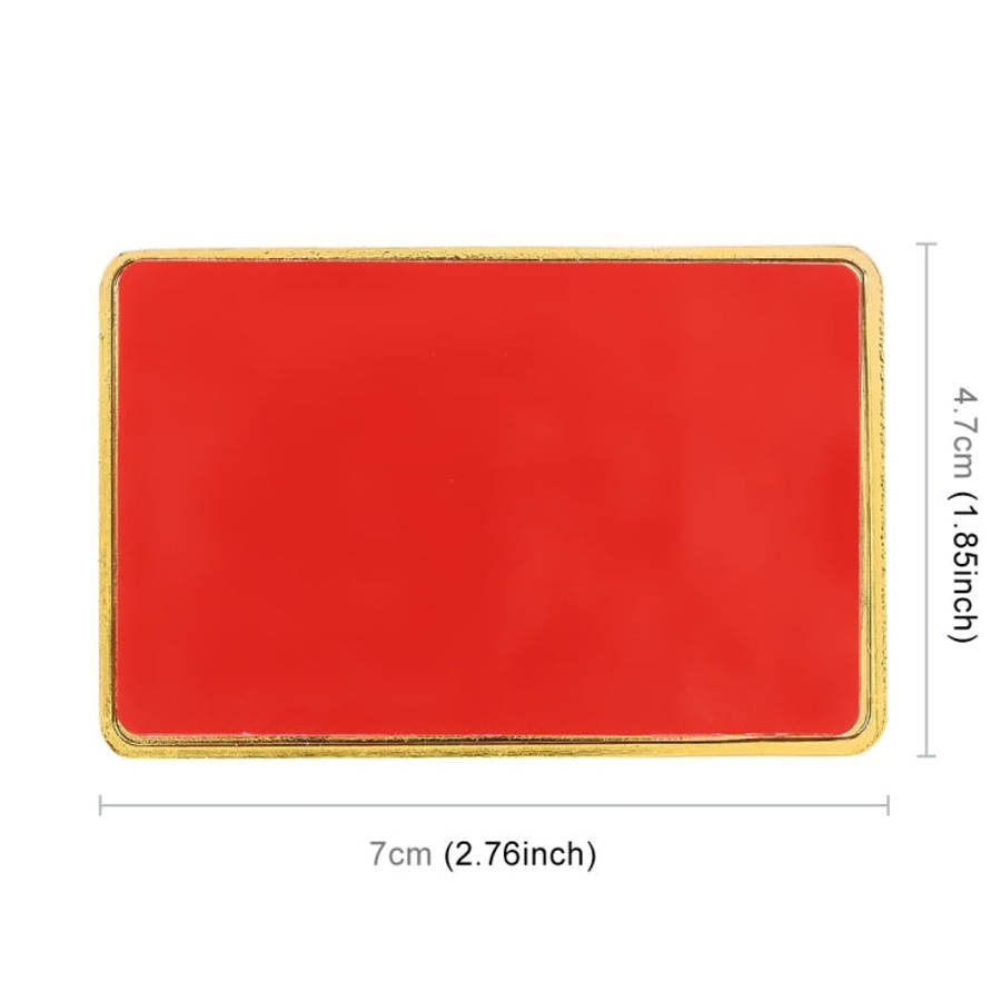 Universal Car Canada Flag Rectangle Shape VIP Metal Decorative Sticker, Canada Flag (Gold), Canad...