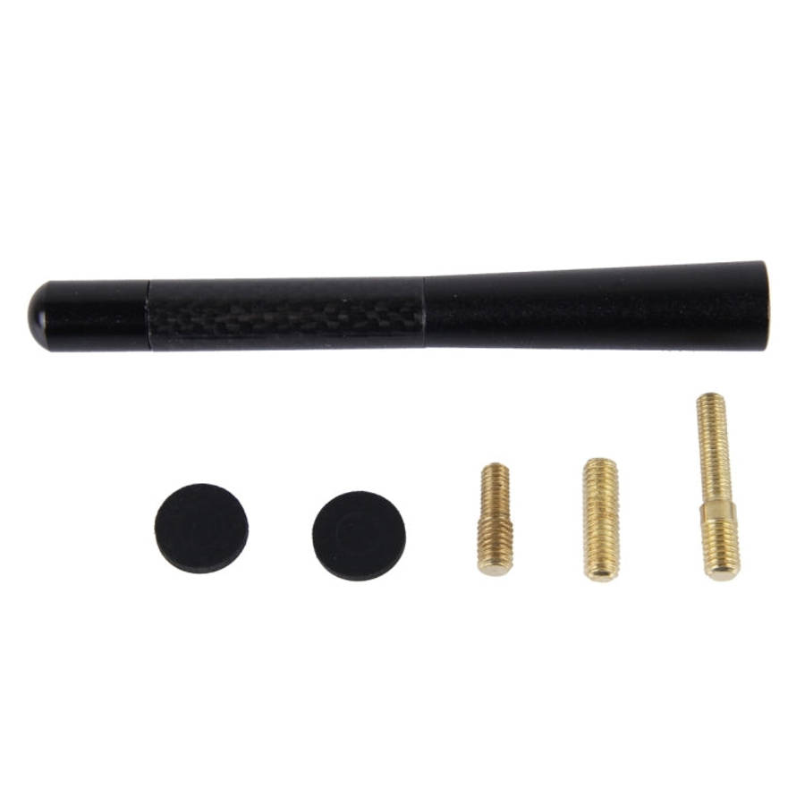 Carbon Fiber Aluminum Short Antenna Polished Universal Screws Base(Big Size), 12cm