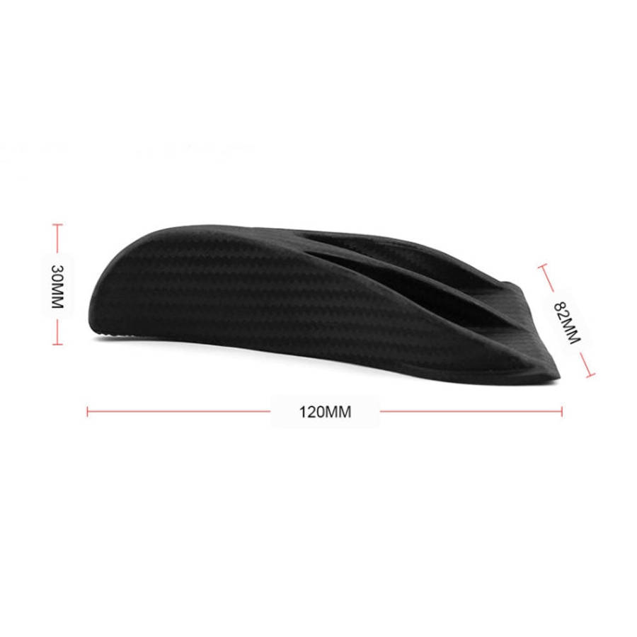 7 PCS Universal Car Eagle Claw Style Shark Fin Diffuser Vortex Generator Roof Spoiler, Carbon Fiber