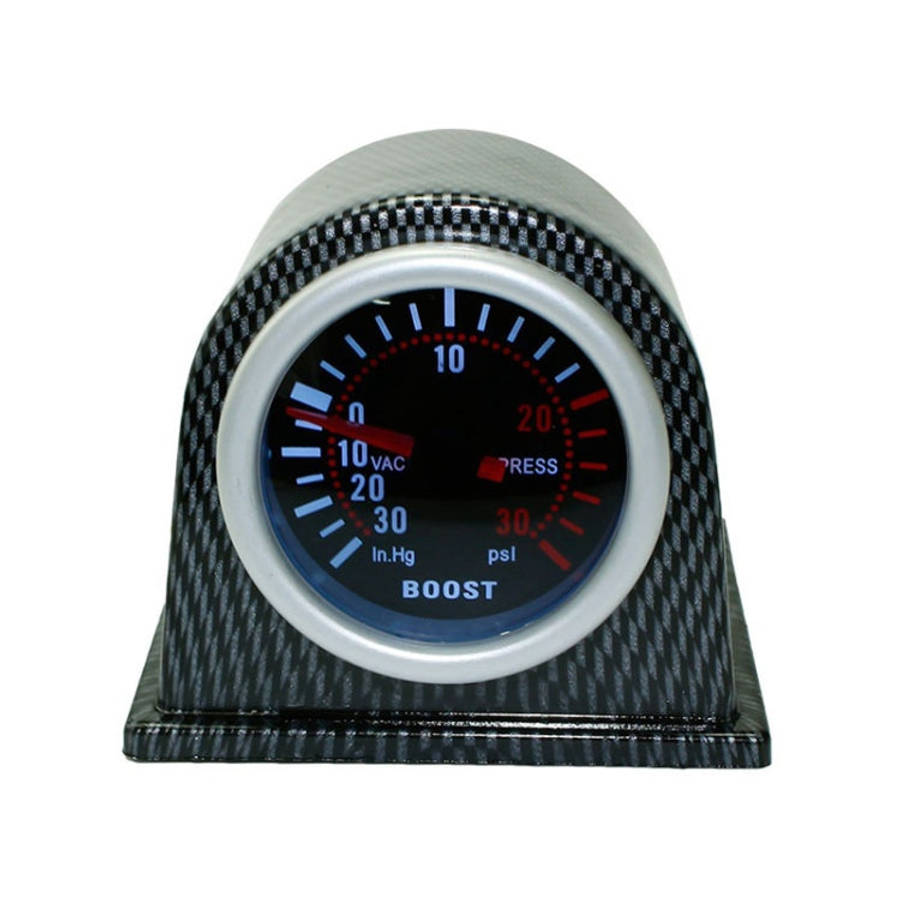 52mm 12V Universal Car Modified LED White Light Turbo Boost Gauge, White Light