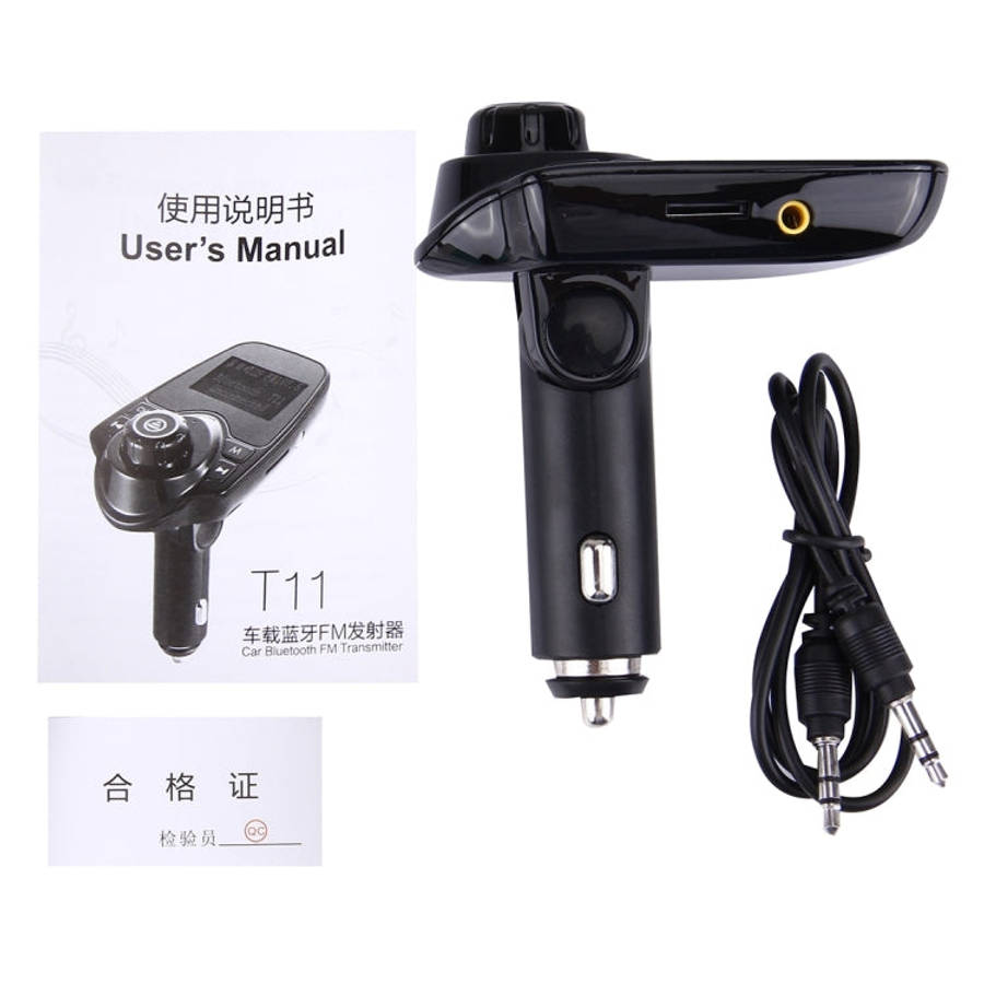 T11 Bluetooth FM Transmitter Car MP3 Player with LED Display, Support Double USB Charge & Handsfr...