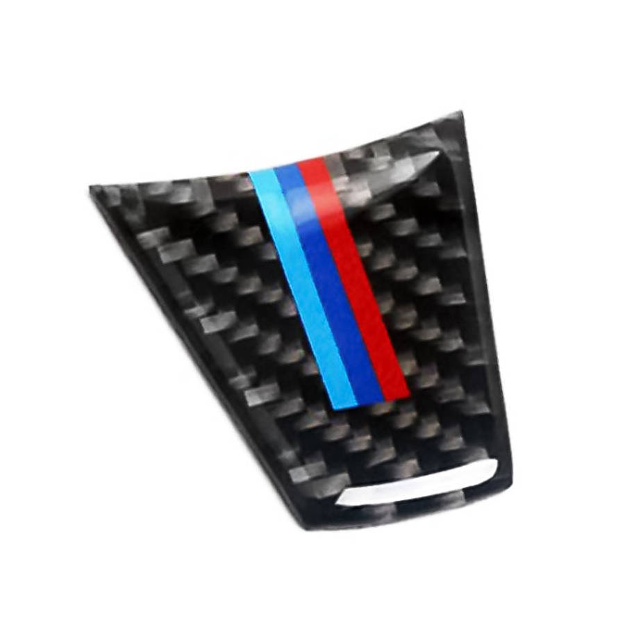 Car Carbon Fiber Steering Wheel Decorative Sticker for BMW E90 / E92, Steering Wheel Decorative S...