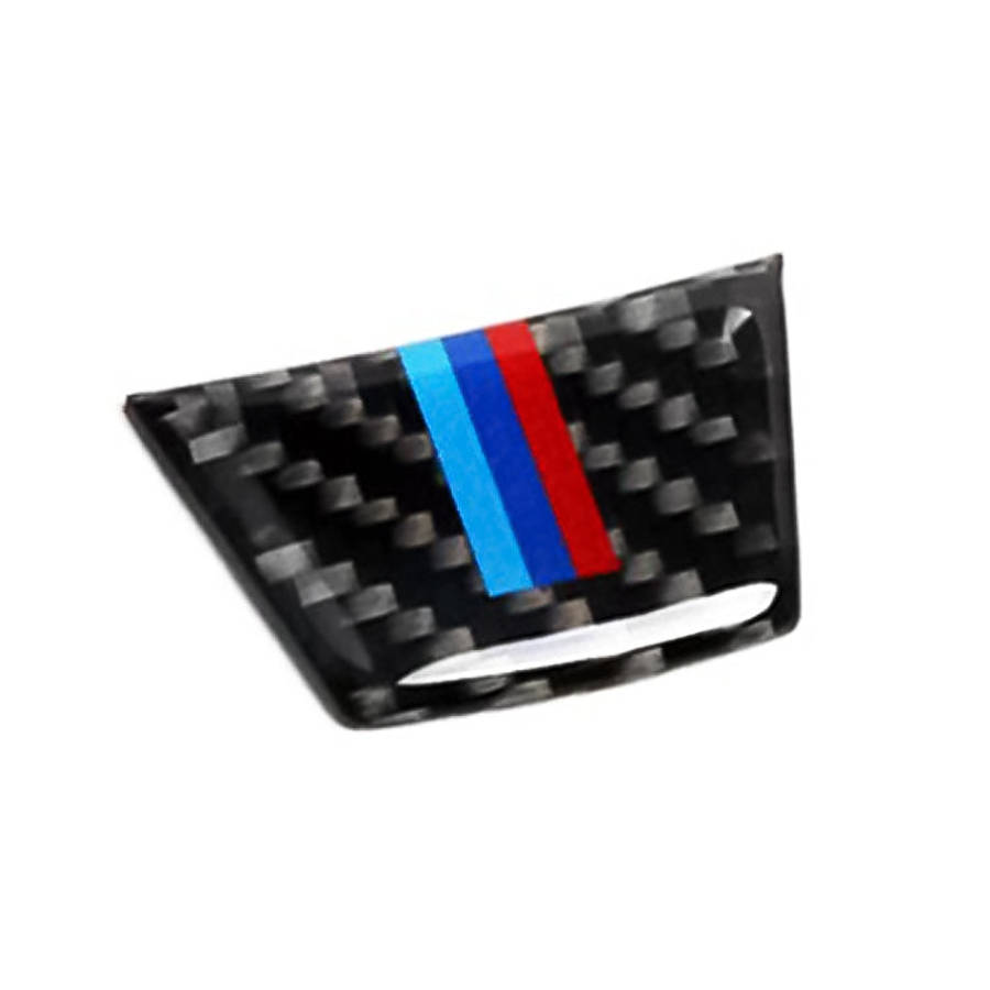 Car Carbon Fiber Steering Wheel Decorative Sticker for BMW E90 / E92, Steering Wheel Decorative S...
