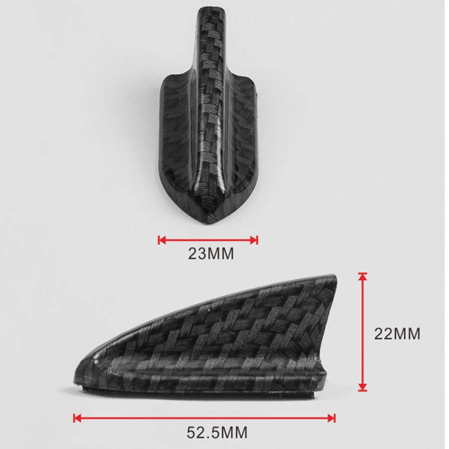 10 PCS Universal Car Carbon Fiber Texture Shark Fin Diffuser Vortex Generator Roof Spoiler, Carbo...