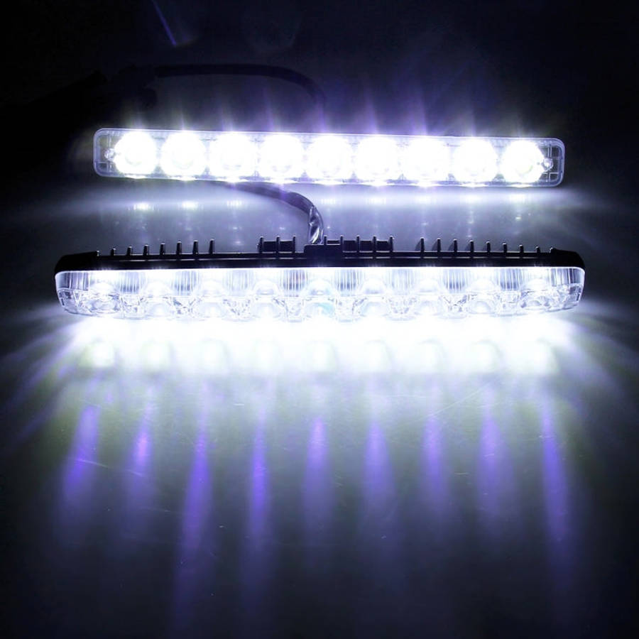 2 PCS LD-008 5730-9SMD 15W 1500 LM 7000K White Light  Daytime Running Light.DC 12V, White Light+1...