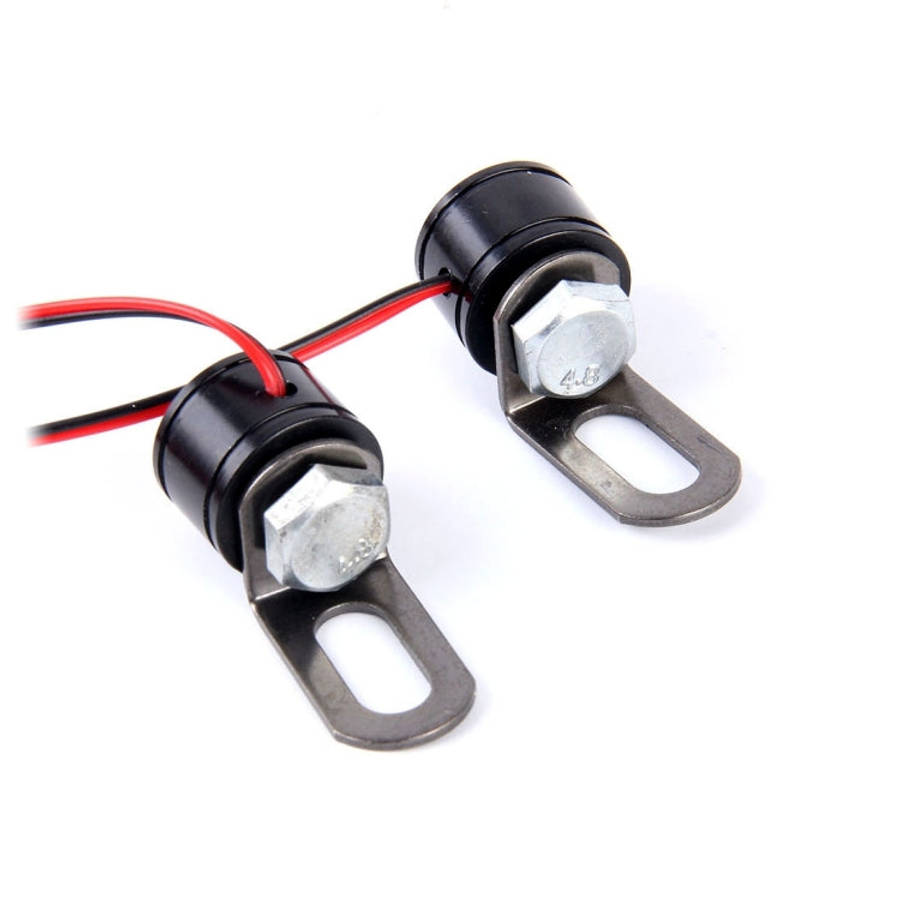 2 PCS 12V 3W  Blue Light Eagle Eyes LED Strobe Light For Motorcycle Wire Length: 90cm, Wire Le...