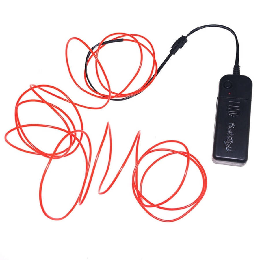 YouOKLight Neon EL Cold Round Flexible Strip Light with 3V Battery Box for Dance Party Car Decora...