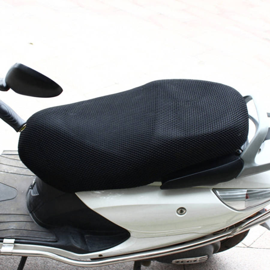 Motorcycle Breathable Sunscreen Double Layer 3D Honeycomb Small Hole Polyester Cushion Mesh, Size...