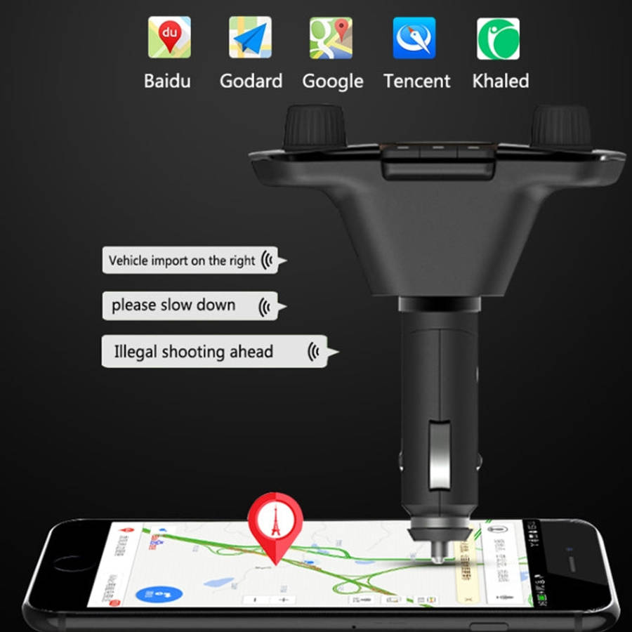 BT06 Dual USB Charging Smart Bluetooth 4.0 + EDR FM Transmitter MP3 Music Player Car Kit with 1.3...