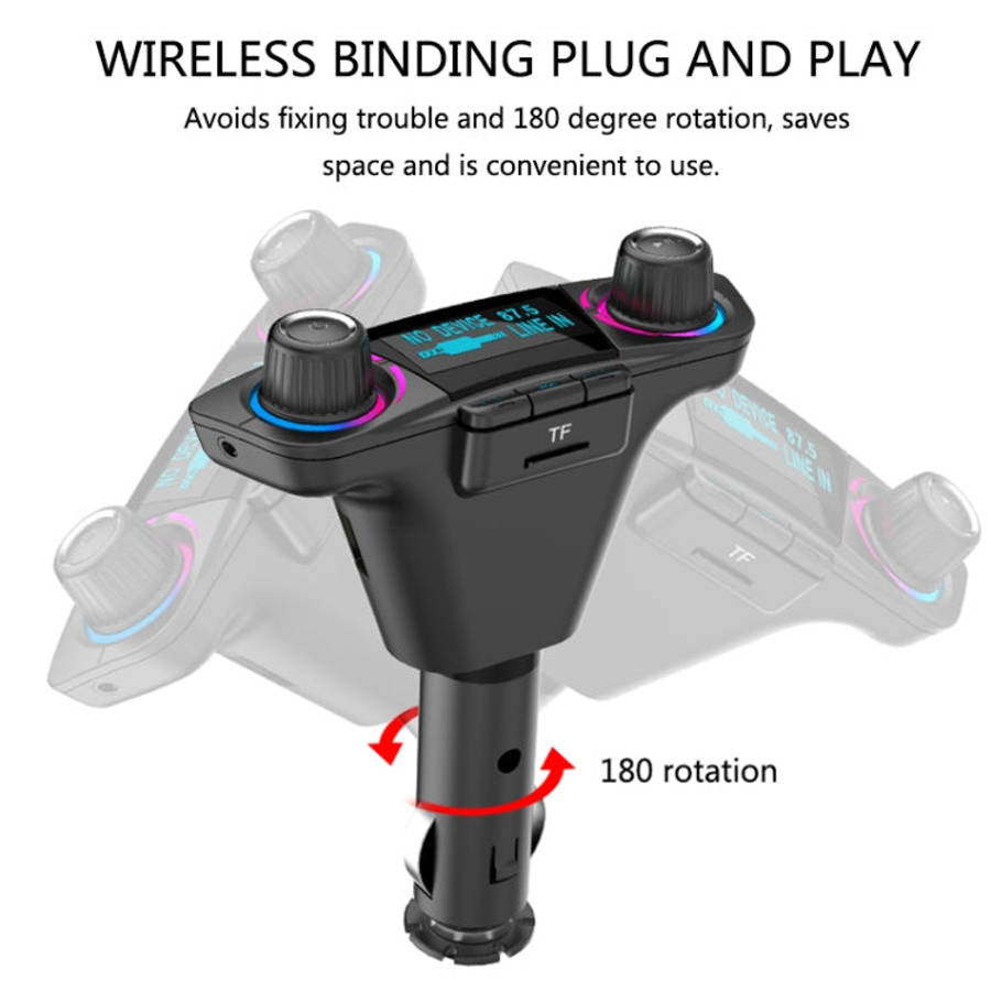 BT06 Dual USB Charging Smart Bluetooth 4.0 + EDR FM Transmitter MP3 Music Player Car Kit with 1.3...