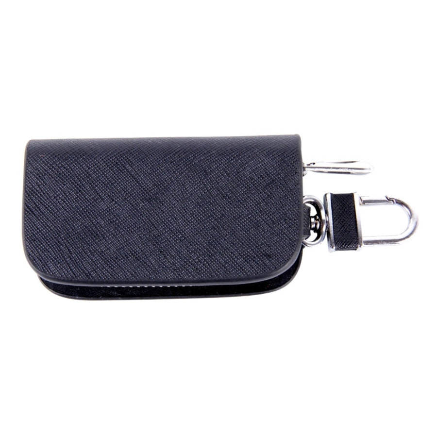 Universal Leather Denim Texture Waist Hanging Zipper Wallets Key Holder Bag (No Include Key)