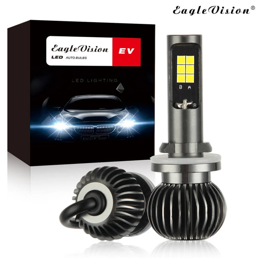 2 PCS EV15 880 / 881 DC9-32V / 6W / IP67 Car LED Double Color Fog Light, Cold White Light  + Ambe...