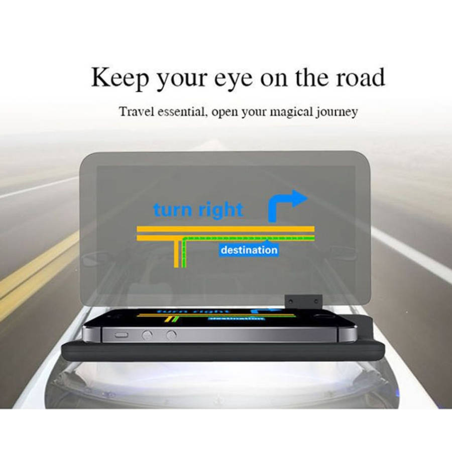 H6 Multi-function Car Smartphone Navigation Head Up Display Holder for 6 Inch Smartphone, H6