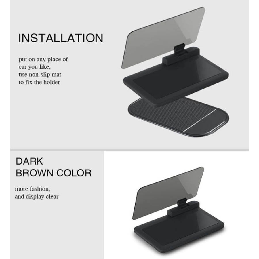 H6 Multi-function Car Smartphone Navigation Head Up Display Holder for 6 Inch Smartphone, H6