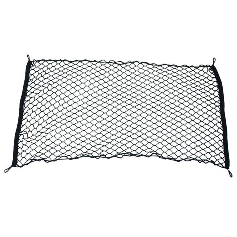 4 Hook Vehicle Universal Fit Trunk Mesh Cargo Storage Organizer Car Van SUV Back Item Net, Car Va...