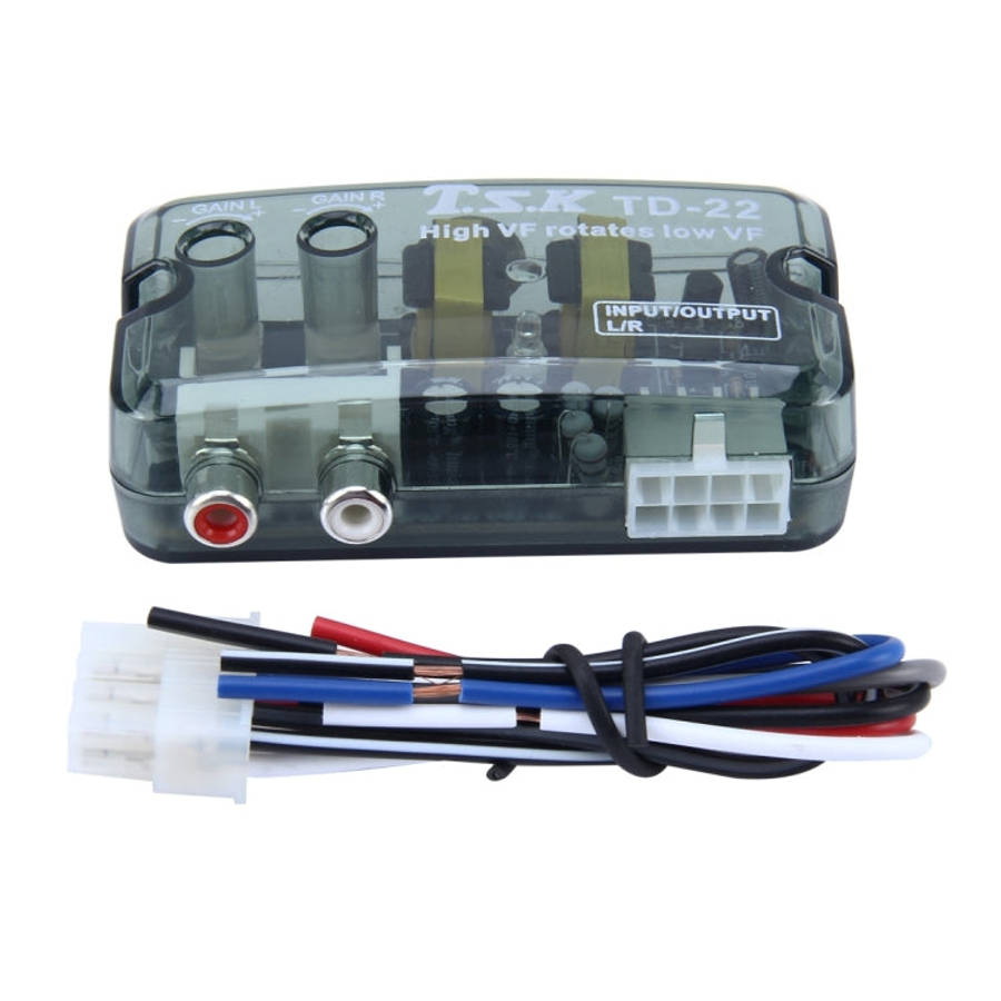 TSK TD-22 Car Stereo Speaker Level Converter, High VF Rotates Low VF, Car High VF Rotates Low VF ...