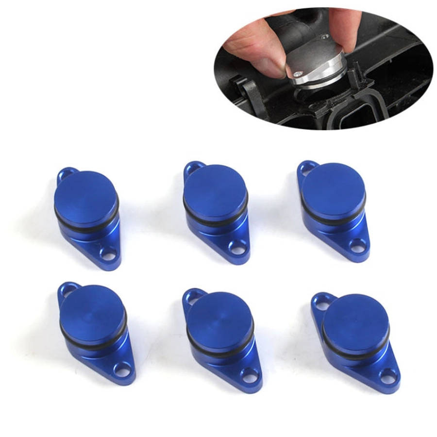 6 PCS 22mm Swirl Flap Flaps Delete Removal Blanks Plugs for BMW M57 (6-cylinder), 22mm (Silver), ...
