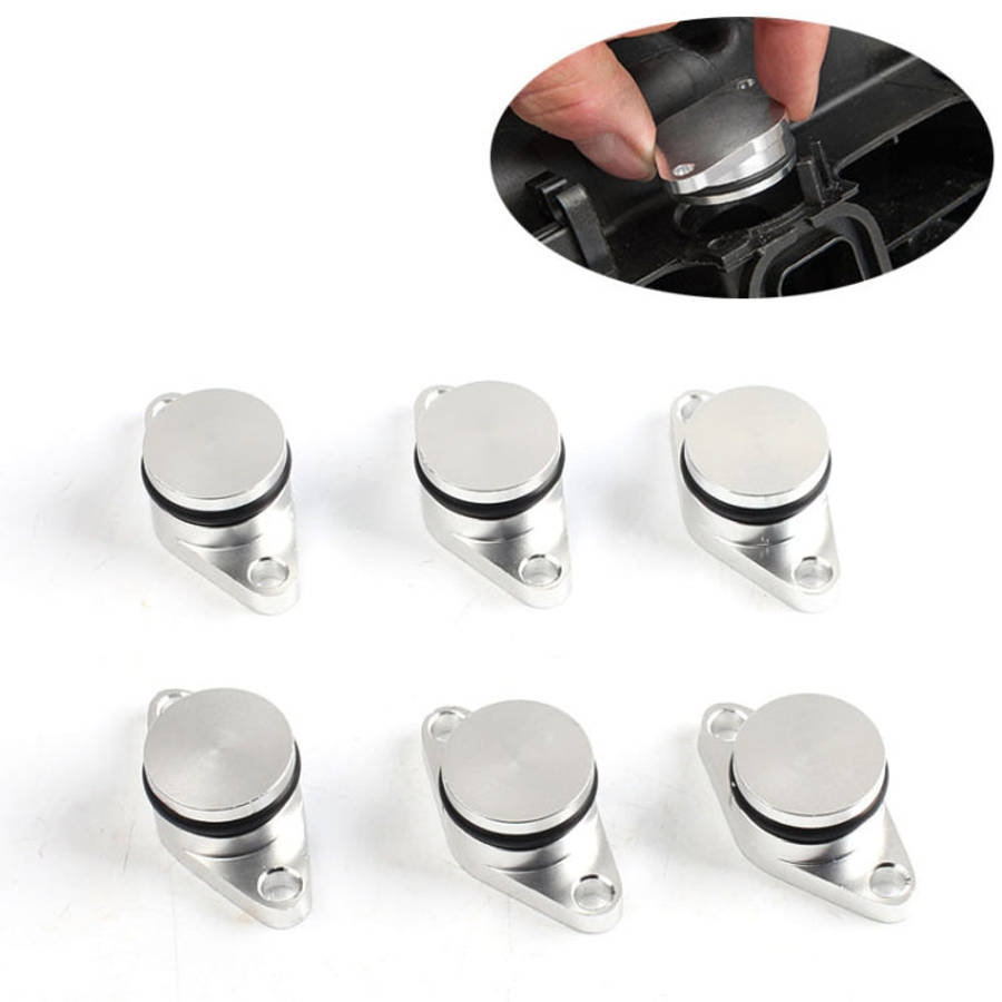 6 PCS 22mm Swirl Flap Flaps Delete Removal Blanks Plugs for BMW M57 (6-cylinder), 22mm (Silver), ...